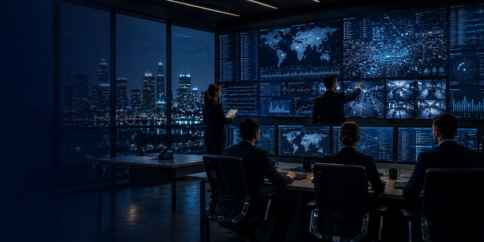 Sala de controlo Aegiron Consulting